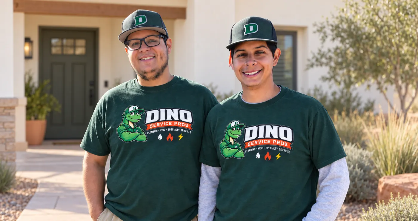 Dino technician at work